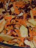 Ensalada de radicchio, manzana y zanahoria