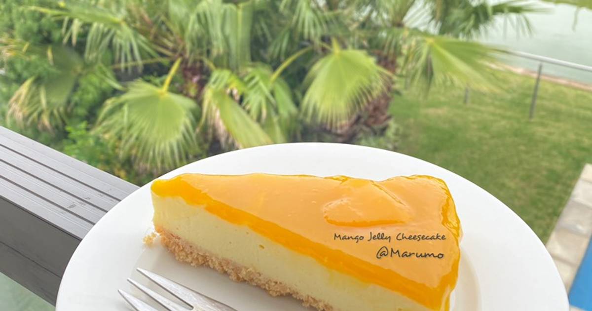 Mango Jelly Cheesecake Recipe by Pakprawee Cookpad