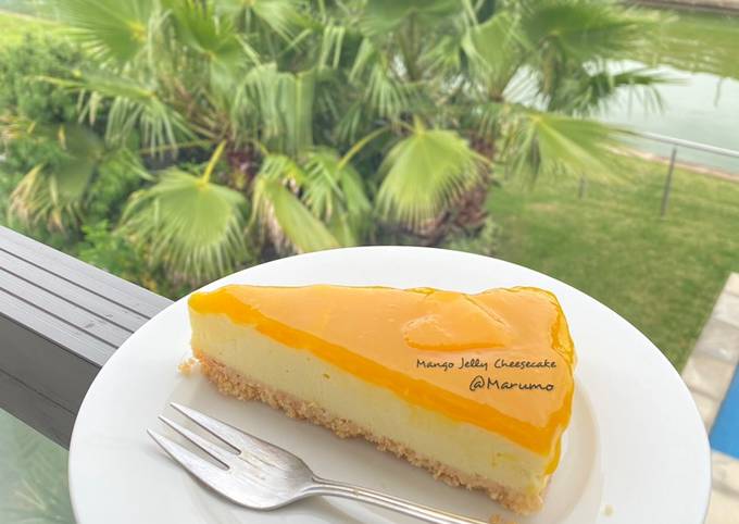 Mango Jelly Cheesecake