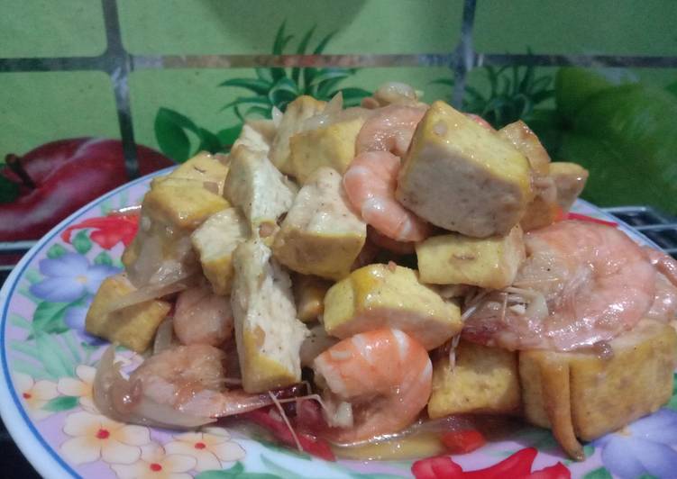 Tumis tahu udang tauco