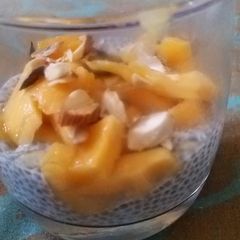 A picture of Mango chia pudding.