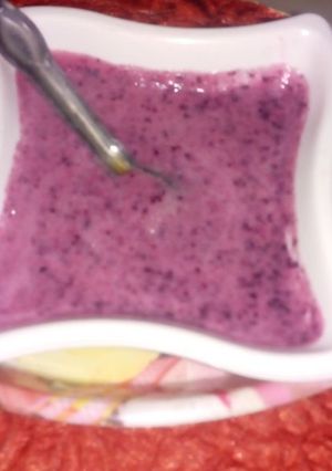 A picture of Black grapes ki chutney.