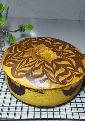 Foto resep Bolu marmer ekonomis. Metode All in one