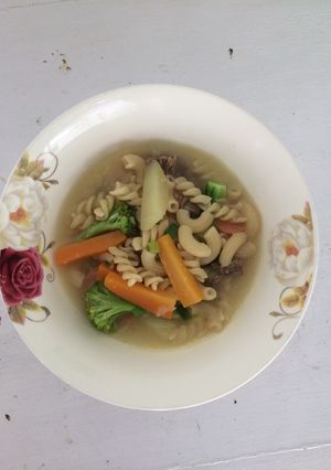 Foto resep Sup makaroni