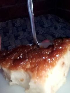 Una foto de Budín de pan♡