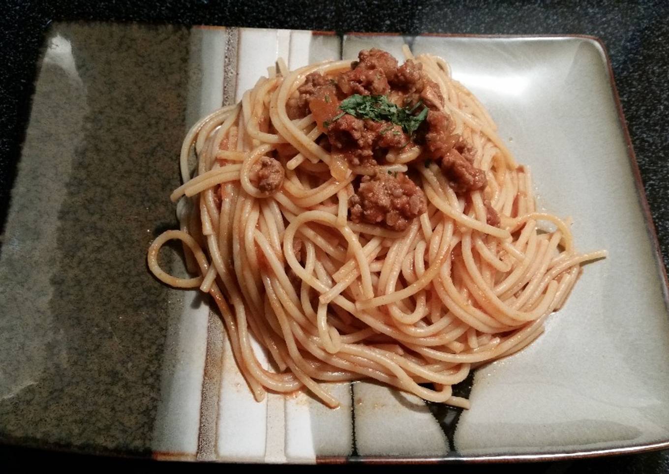 Spaguetti con carne molida
