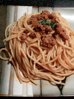 Una foto de Spaguetti con carne molida