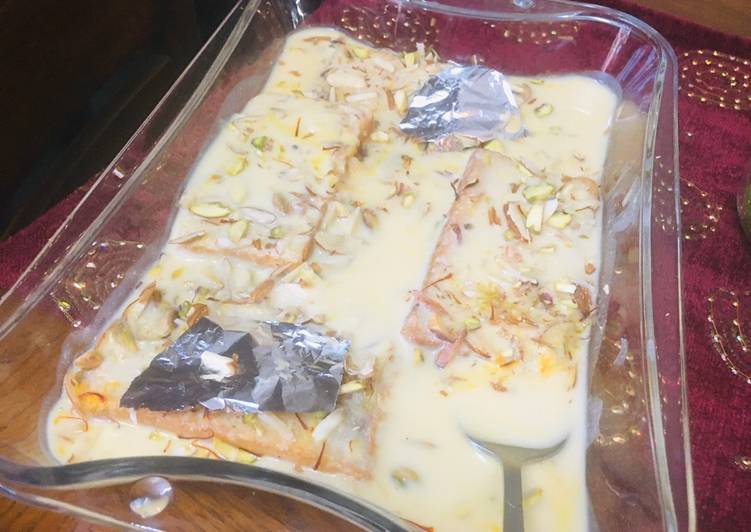 Simple Way to Make Quick Instant Shahi Tukrey