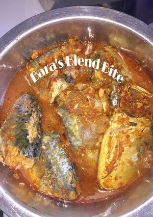 A picture of Fish pepperd soup.