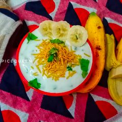 A picture of Banana Raita.