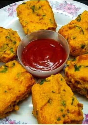 A picture of Cheesy Bread Pakoda.