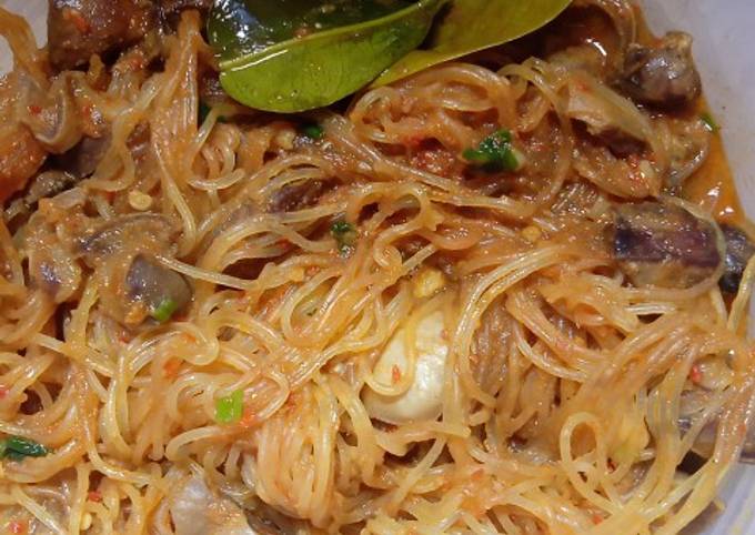 Resep Krengsengan Pedas Ati Ampela With Bihun Jagung Oleh Winda Rizki ...