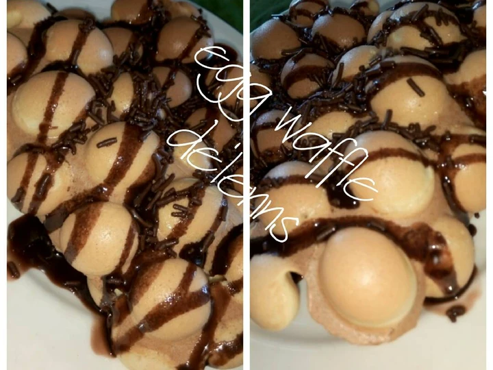 Cara Sederhana Membikin Resep  Egg waffle yang Enak Banget, Sempurna