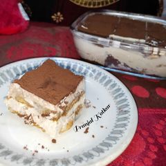 A picture of Tiramisu with Eggfree Ladyfingers.