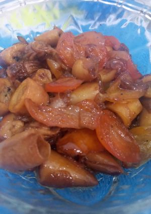 Foto resep Cumi asin pedas manis bumbu simpel