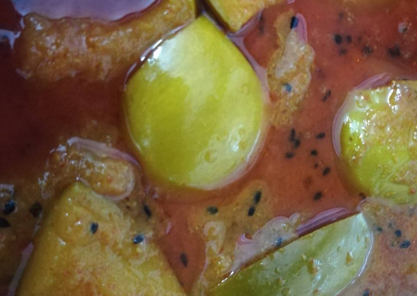 Raw Mango vegetable (kacchi keri ka saag)