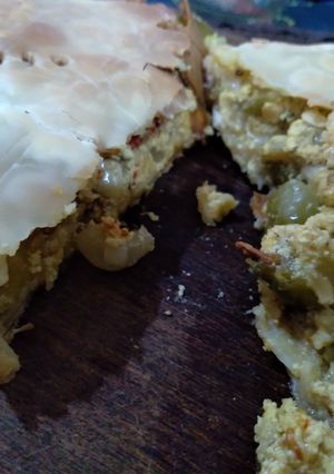 Una foto de Tarta de zapallito y ricotta