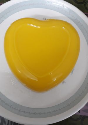 A picture of Mango agar agar.