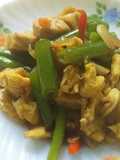 Tumis bunga bawang merah sederhana