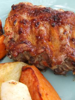 Una foto de Costillas de cerdo caramelizadas al estilo tejano