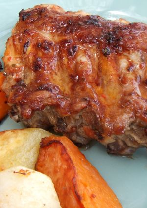Foto principal de Costillas de cerdo caramelizadas al estilo tejano