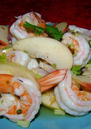 รูปของ ยำแอ๊ปเปิ้ลกุ้งสด