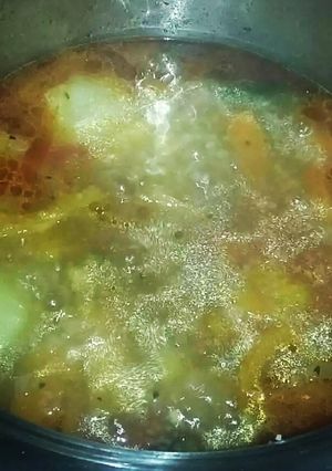 A picture of Tunisian couscous-my way (Vegan).