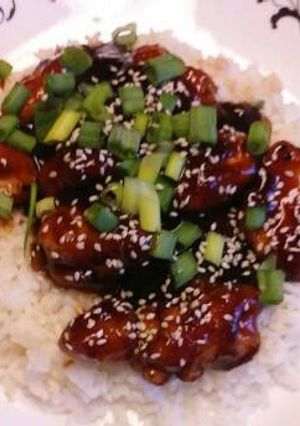 A picture of Crockpot (or not) General Tso's Chicken.