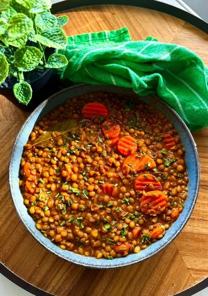 Une photo de Recette - Lentilles carottes