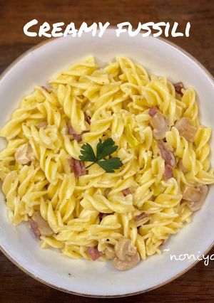 Foto resep Creamy beef mushroom fussili