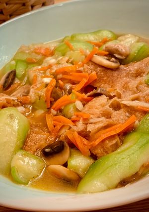 油條絲瓜 的食譜成品照片
