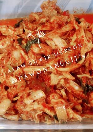Foto resep Ayam suwir sambel mercon