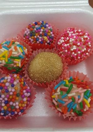 Una foto de Brigadeiro de coco