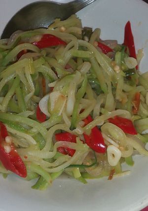 Foto resep tumis labu 