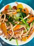 Mực xào cần tây rau củ 🥗