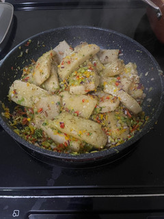 Una foto de Panapen Salteado con vegetales