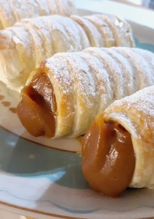 Una foto de Cañoncitos de Dulce de leche y crema 3 ingredientes