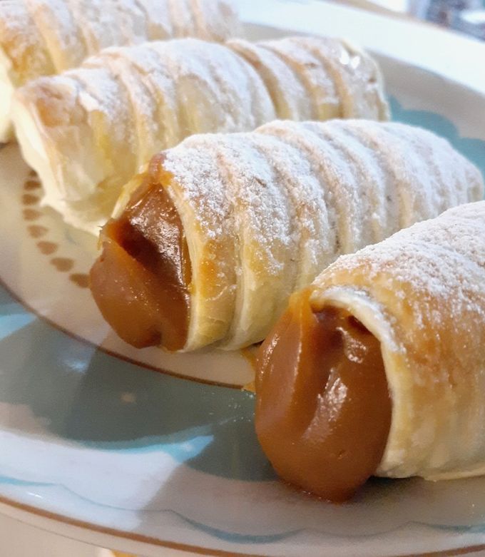 Una foto de Cañoncitos de Dulce de leche y crema 3 ingredientes