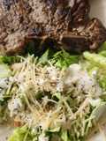 T Bone con ensalada Caesar