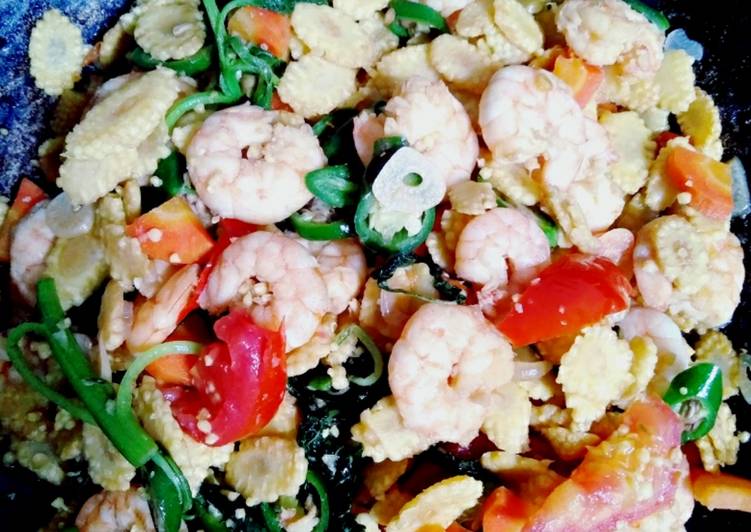 Resep Tumis putren udang yang praktis