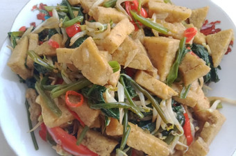 Resep Tumis kangkung+Tauge+Tempe Gembus yang Bikin Ngiler