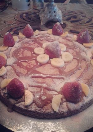 صورة لوصفة كيك بالفواكه