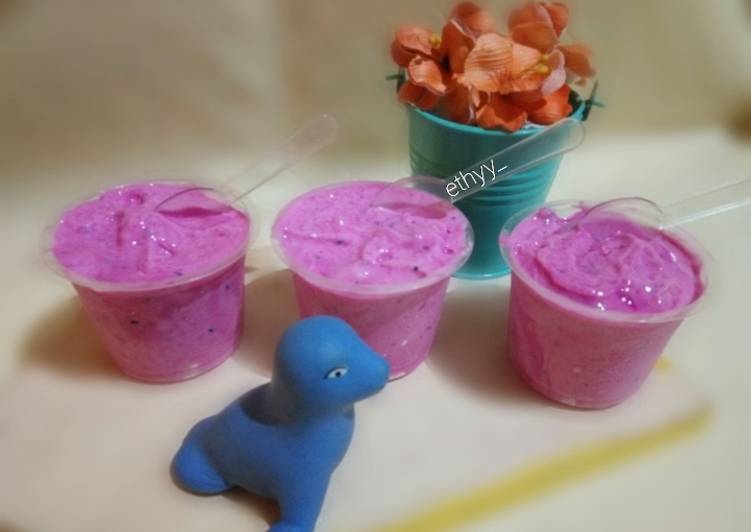 Resep Es krim buah naga yang Lezat