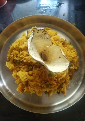 A picture of Soya pulav.