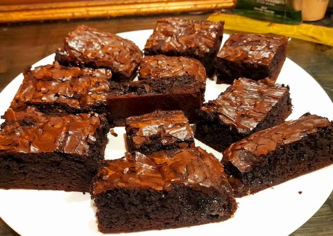 Chocolate caramel fudge brownie