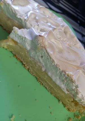 Una foto de Lemon Pie con harina