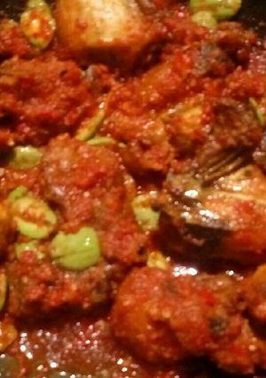 Foto resep Ayam Pete sambal balado tomat