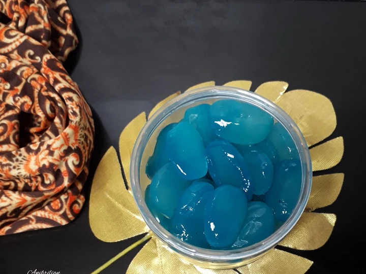 Langkah Mudah untuk Membuat Resep Manisan Kolang kaling bunga telang yang Lezat Anti Ribet, Mantap Sekali