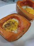 Baked Butternut Squash with Egg