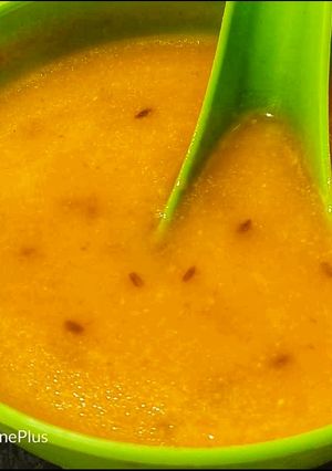 A picture of Carrot and tomato Soup.